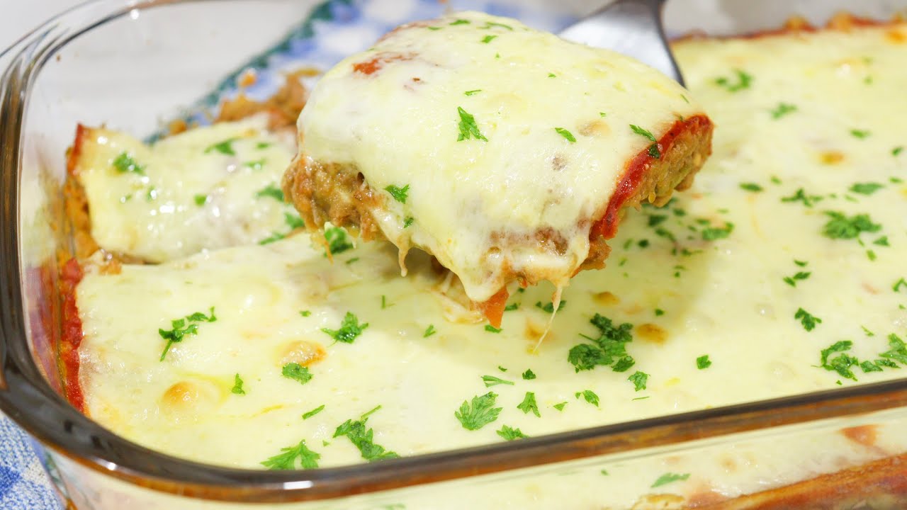 PORQUE EU NÃO FIZ ESSA PARMEGIANA DE CARNE MOÍDA ANTES? RECEITA DELICIOSA PARA UM ALMOÇO RÁPIDO