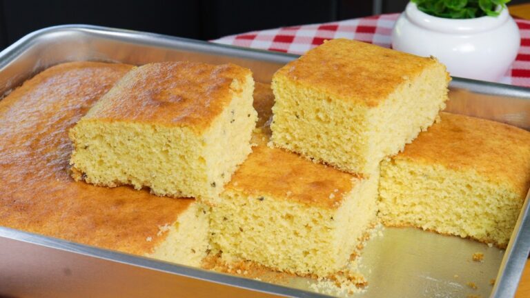 RECEITA DE BOLO DE FUBÁ FOFINHO E SABOROSO! RECEITA ECÔNOMICA E FÁCIL DE FAZER