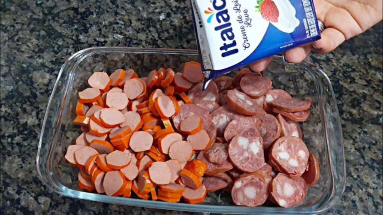 SALSICHA E LINGUIÇA DE UM JEITO DIFERENTE | receitas fáceis e rapidas
