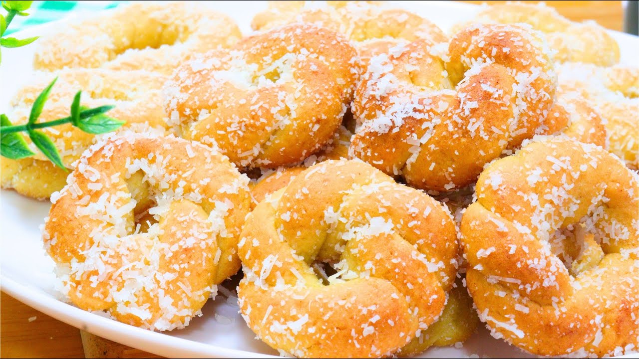 SEM FRITURA! ESSA ROSQUINHA DE COCO DESMANCHA NA BOCA - RECEITA DE ROSQUINHA PARA O LANCHE