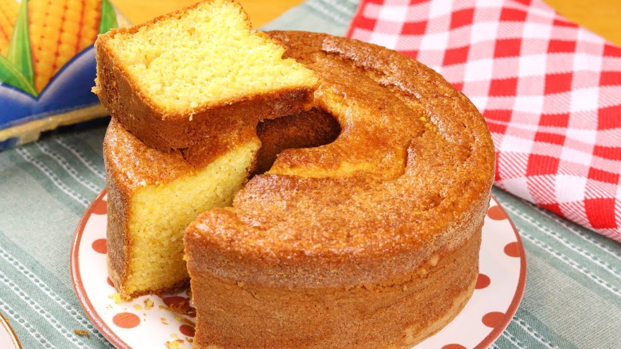 SEM TRIGO - O TRUQUE QUE DEIXA O BOLO DE FLOCÃO TÃO ÚMIDO E FOFINHO - BOLO FLOCÃO DE MILHO