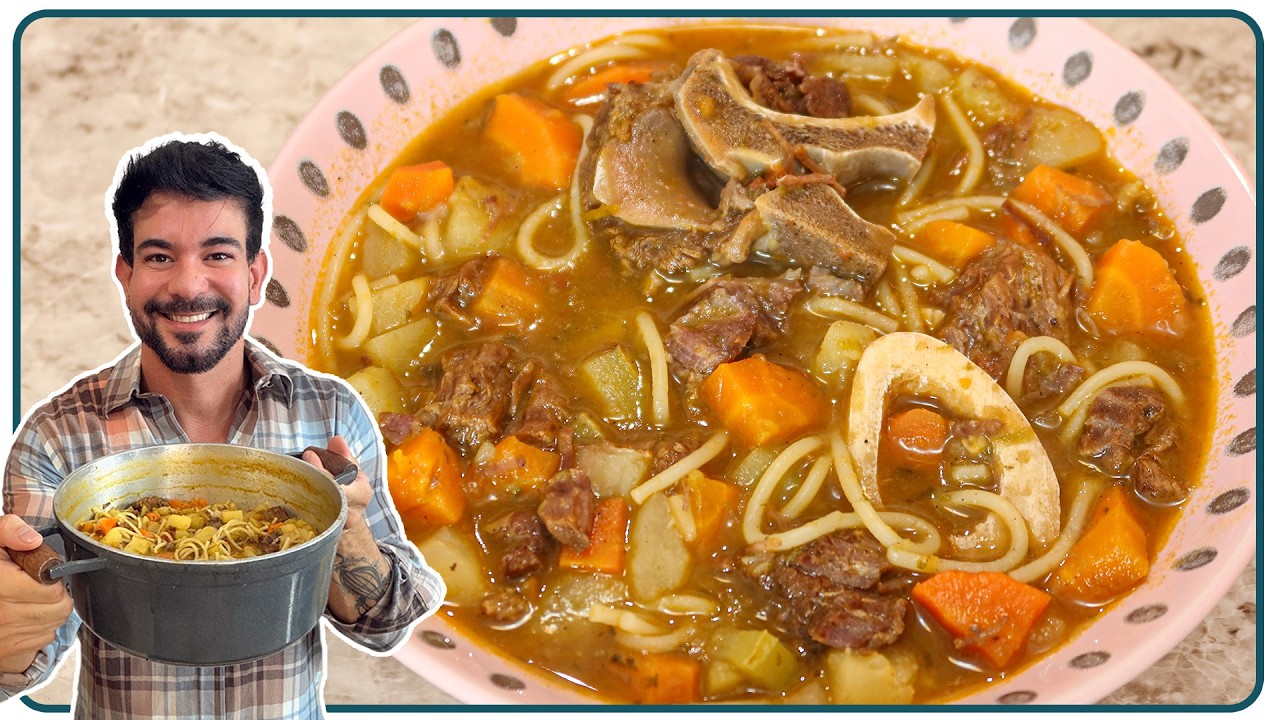 SOPA DE VÓ, SOPA DE CARNE COM OSSO | Nandu Andrade