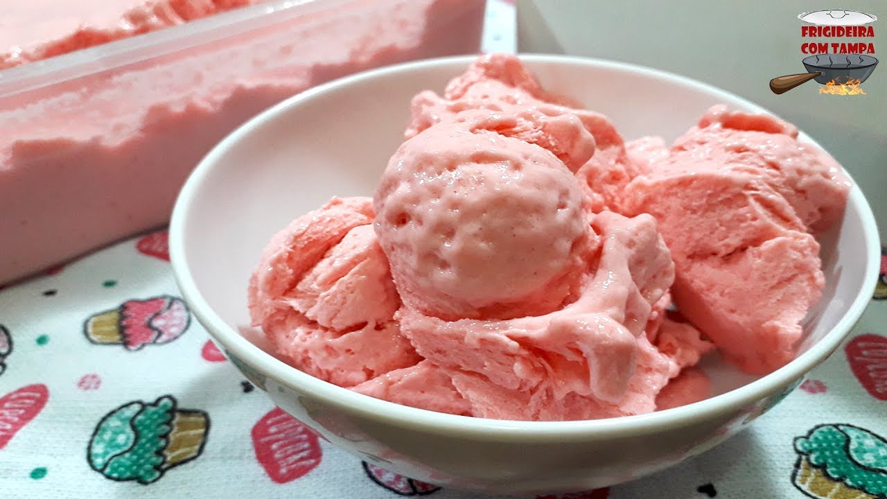 Sorvete Caseiro feito com gelatina | Rende 3 litros!
