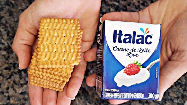 Tem creme de leite e biscoito na sua casa ? | receitas fáceis e rapidas | pavê