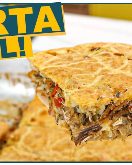 TORTA DE SARDINHA DE LIQUIDIFICADOR SUPER FÁCIL E MOLHADINHA | EMPANADA DE SARDINHA