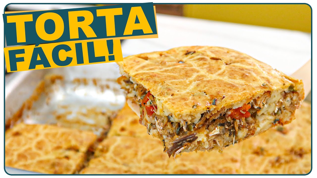 TORTA DE SARDINHA DE LIQUIDIFICADOR SUPER FÁCIL E MOLHADINHA | EMPANADA DE SARDINHA