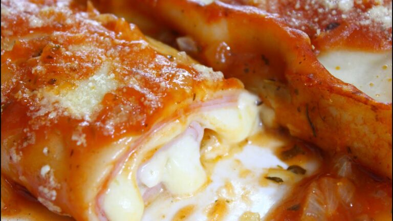 UMA MARAVILHA FEITA COM MASSA PRONTA - SUPER FACIL E RÁPIDO - CANELONE MEGA DELICIOSO - PERFEITO