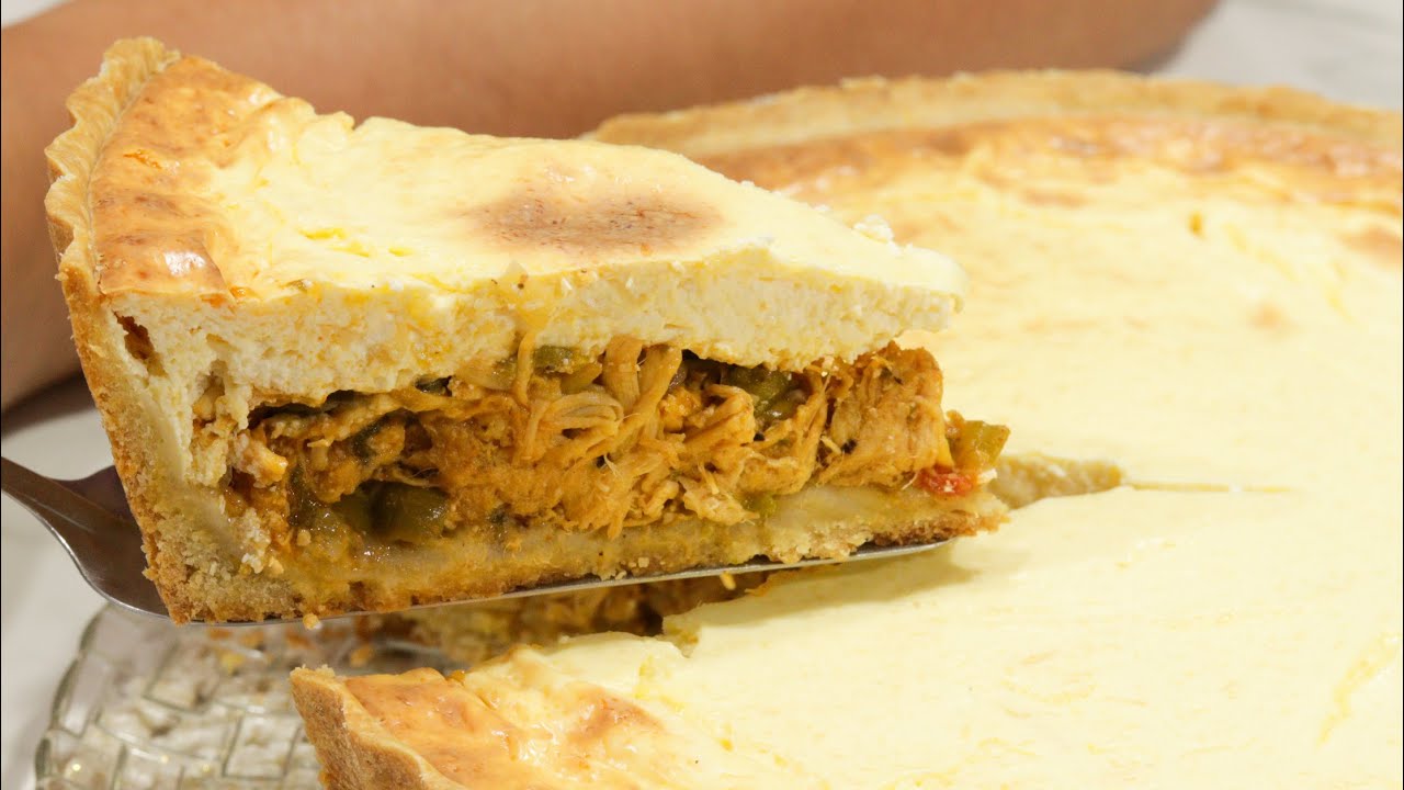 Veja o que deixa esse TORTA de FRANGO tão ESPECIAL - Receita de Ano Novo - Quiche de frango CREMOSA