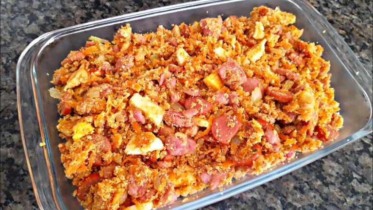 VOCÊ NÃO IMAGINA COMO FIZ ESSA FAROFA !!! | receitas fáceis e rapidas | farofa