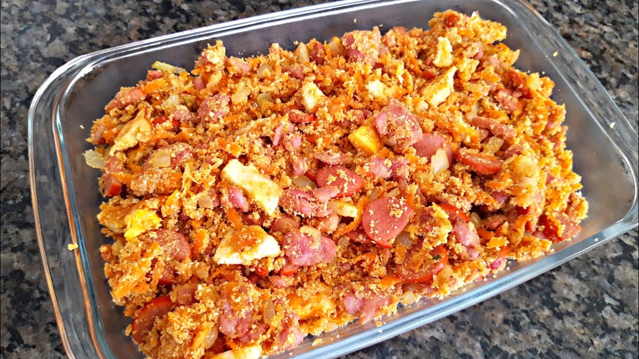 VOCÊ NÃO IMAGINA COMO FIZ ESSA FAROFA !!! | receitas fáceis e rapidas | farofa