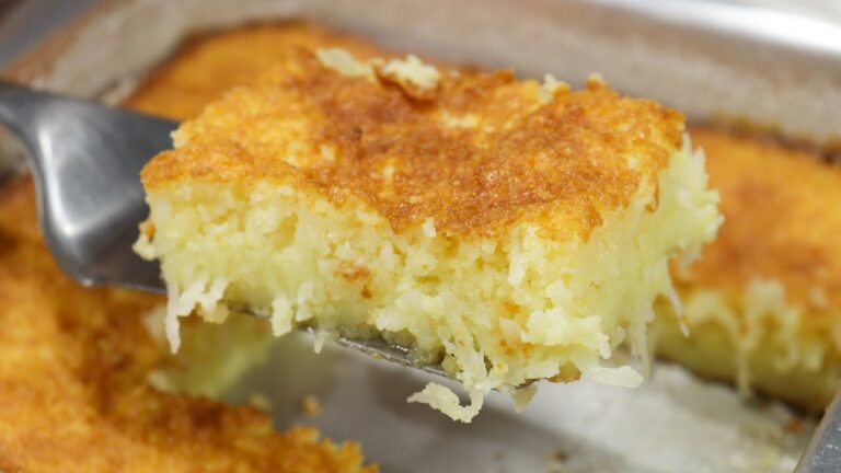VOCÊ NEM IMAGINA COMO ESSA SOBREMESA É FÁCIL E DELICIOSA - DIFÍCIL COMER SÓ UM PEDAÇO - QUEIJADINHA