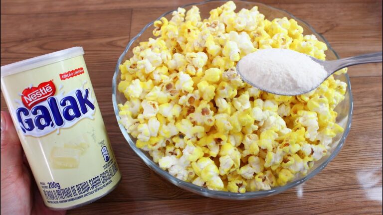 VOCÊ NUNCA COMEU UMA PIPOCA IGUAL A ESSA - PIPOCA DOCE DE GALAK - RECEITA FÁCIL E RÁPIDA