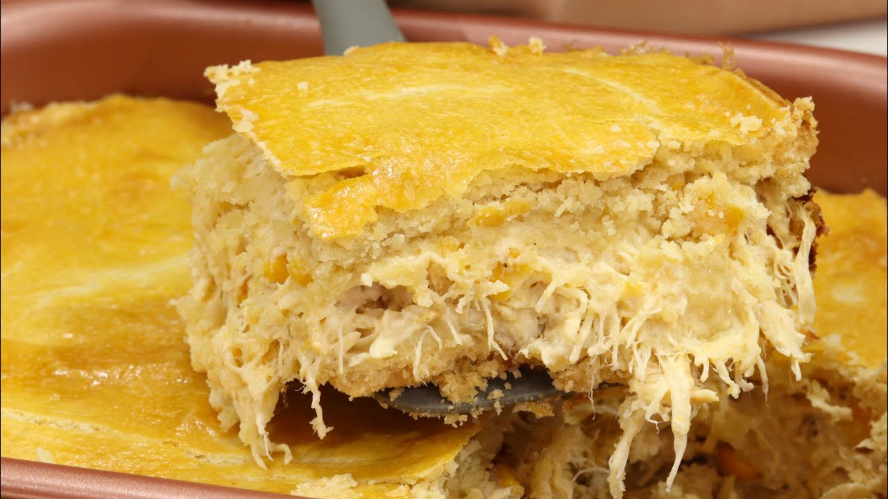 VOCÊ PRECISA APRENDER A FAZER ESSE EMPADÃO SUPER CREMOSO! A MASSA DESMANCHA NA BOCA