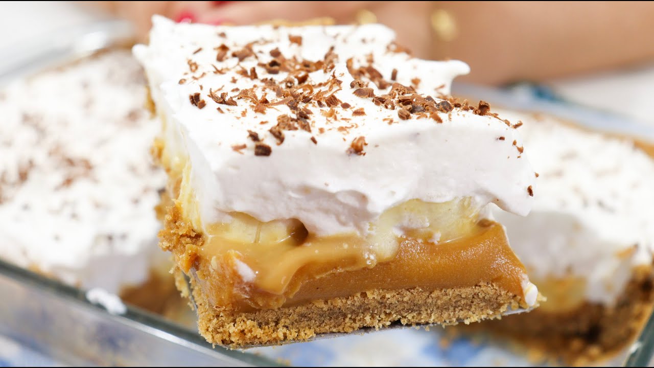 VOCÊ PRECISA FAZER ESSA SOBREMESA COM BANANAS! TORTA BANOFFE MAIS FÁCIL E DELICIOSA