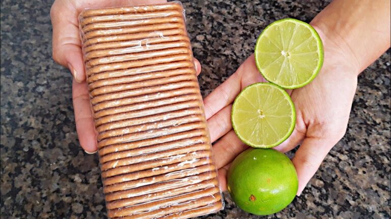 Você tem LIMÃO e BISCOITO de MAIZENA na sua casa ? | Receitas fáceis e rapidas | sobremesa