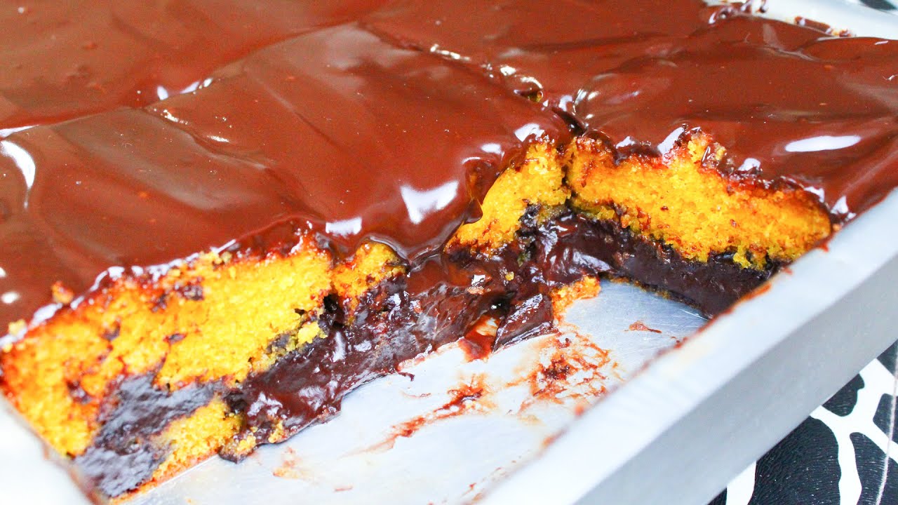 VOCÊ TEM QUE PROVAR ESSE BOLO! BOLO BOMBA DE CENOURA QUE JÁ SAI RECHEADO DO FORNO