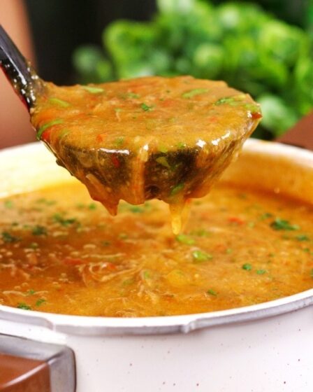 VOCÊ VAI QUERER FAZER AINDA HOJE! CALDO AIPIM COM CARNE FÁCIL E MUITO CREMOSO - RENDE BASTANTE